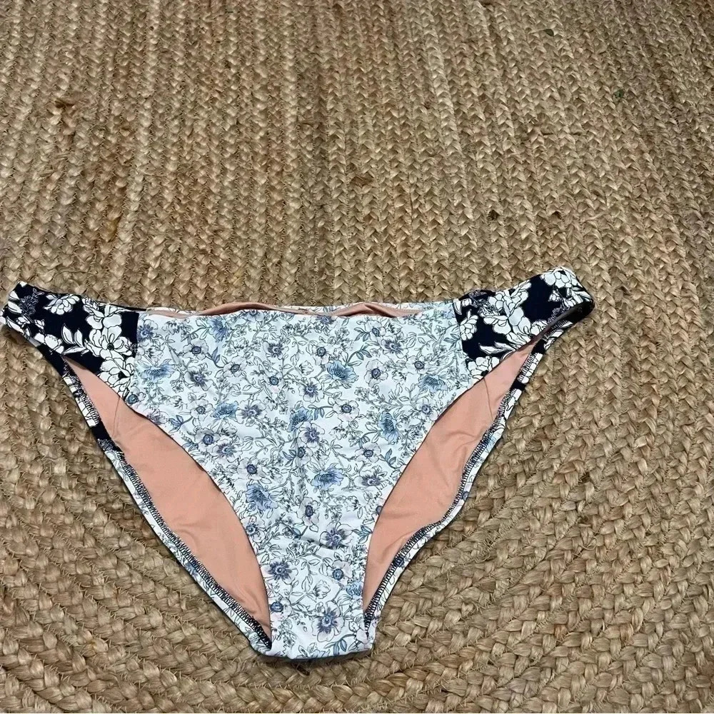 J. Crew bikini bottom Sz 3X high rise cheeky bikini mixed magnolia floral